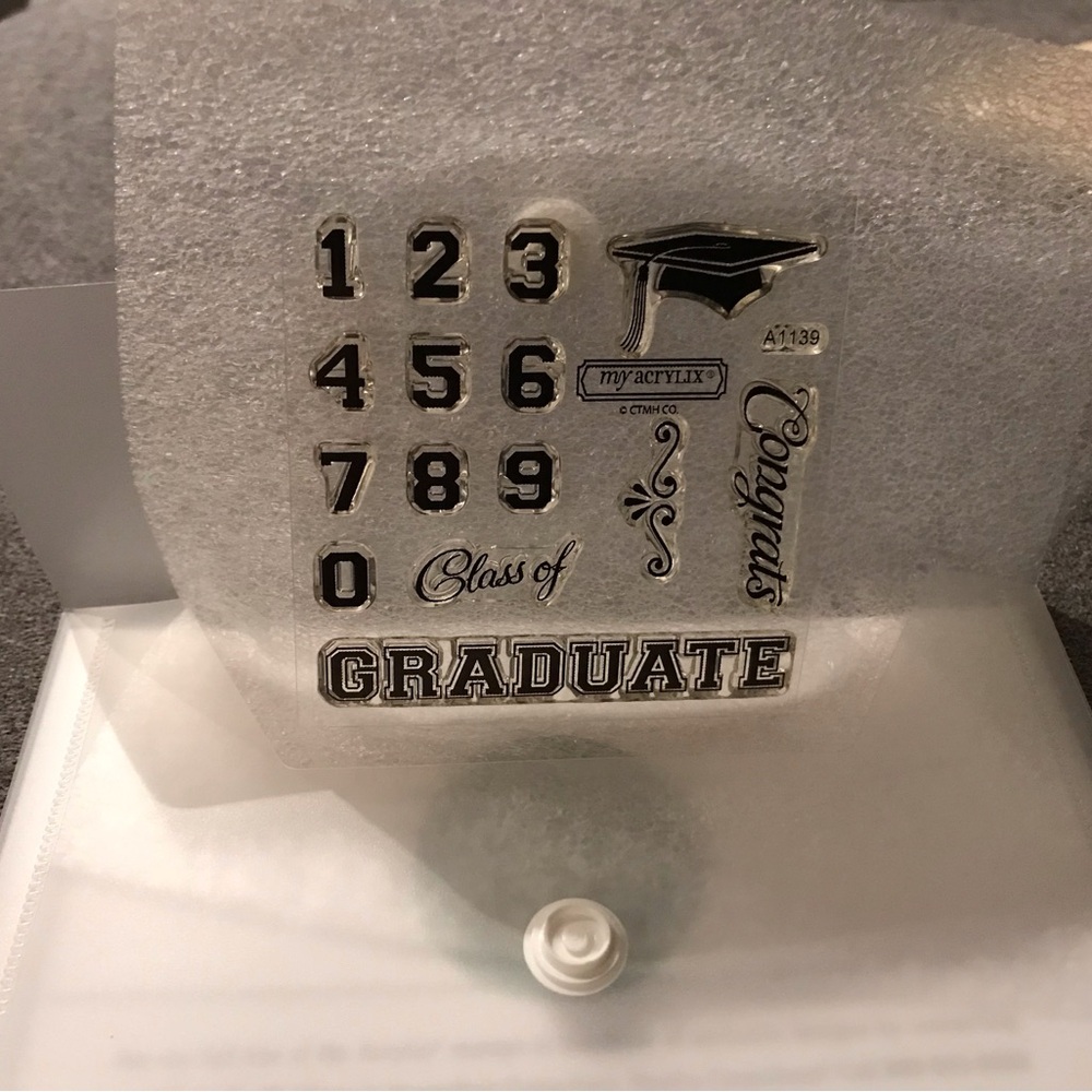 New Close to my Heart Acrylix Stamps -  Congrats Graduate Occasion